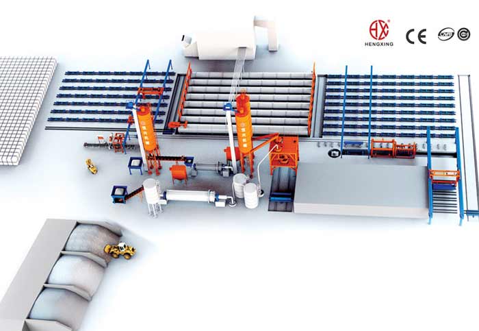 蒸壓加氣混凝土砌塊生產線 蒸壓加氣塊設備